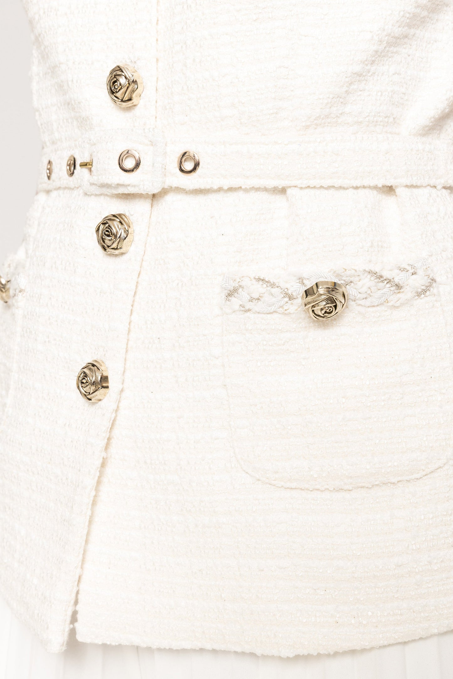 Belted boucle vest NISSA