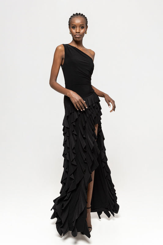 Ruffled maxi dress NISSA