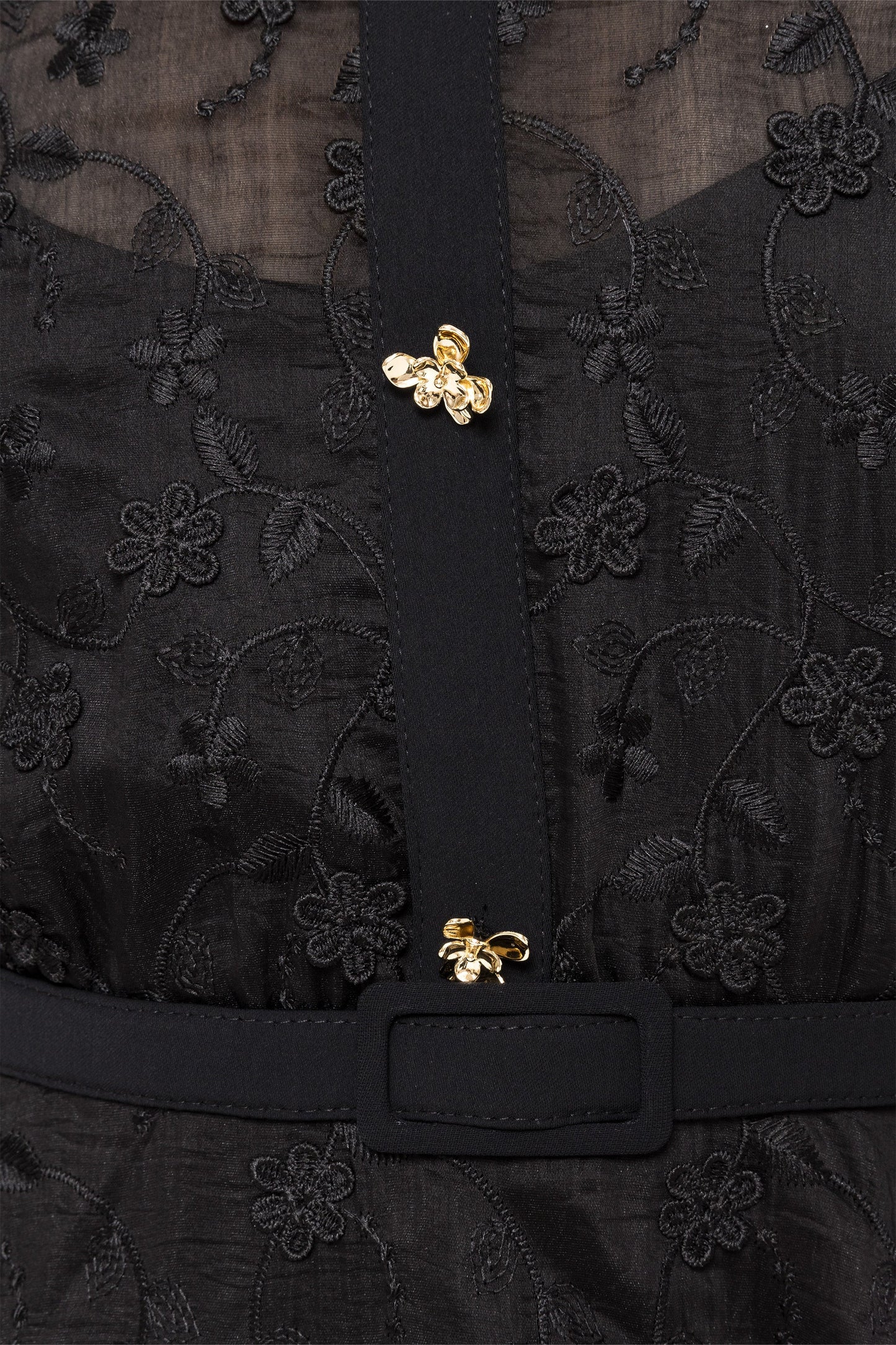 Embroidered lyocell midi dress NISSA