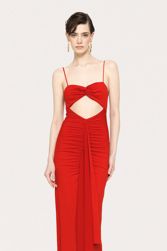 Cut-out jersey maxi dress NISSA