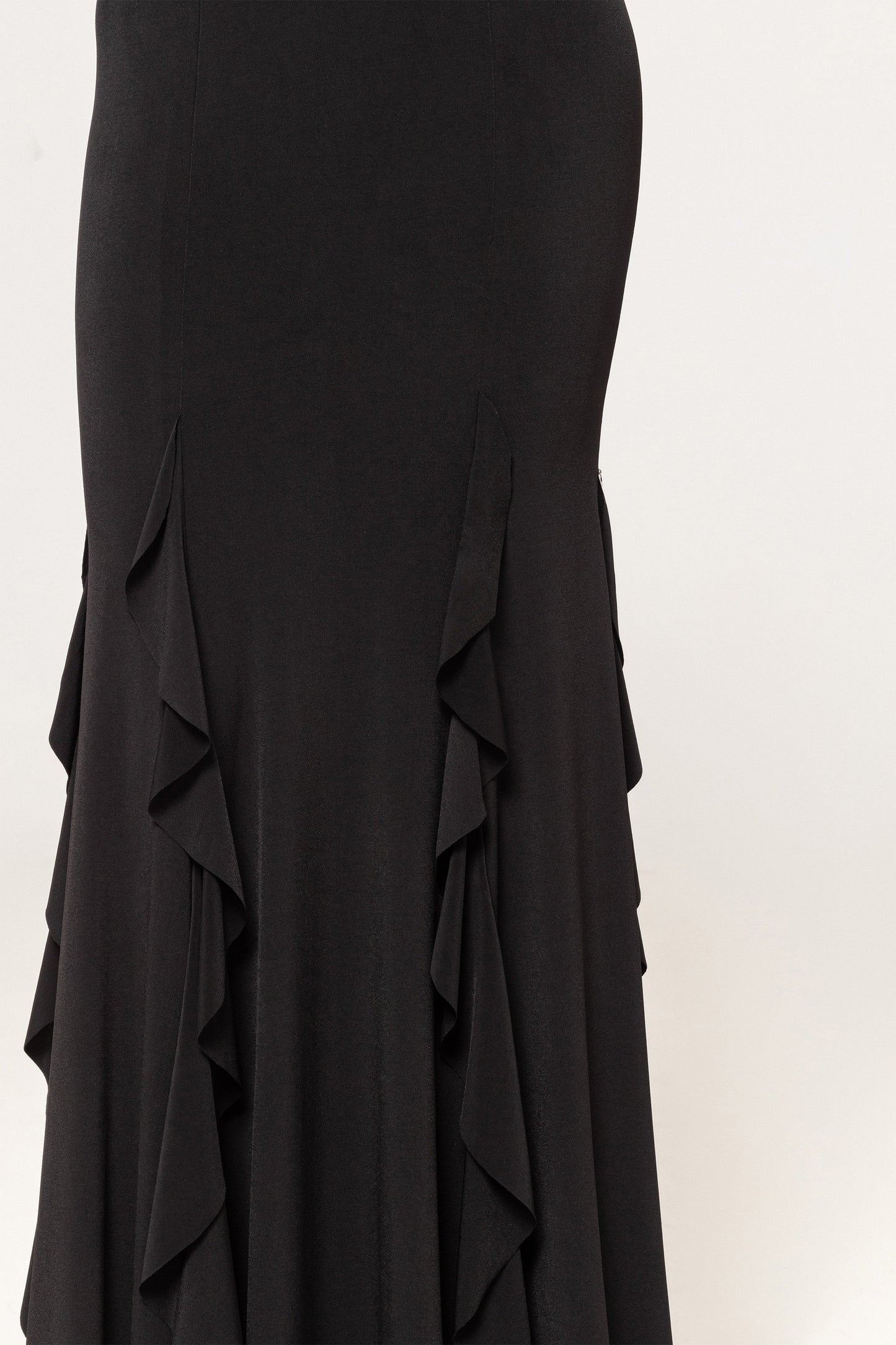 Ruffle-detailing chiffon maxi dress NISSA