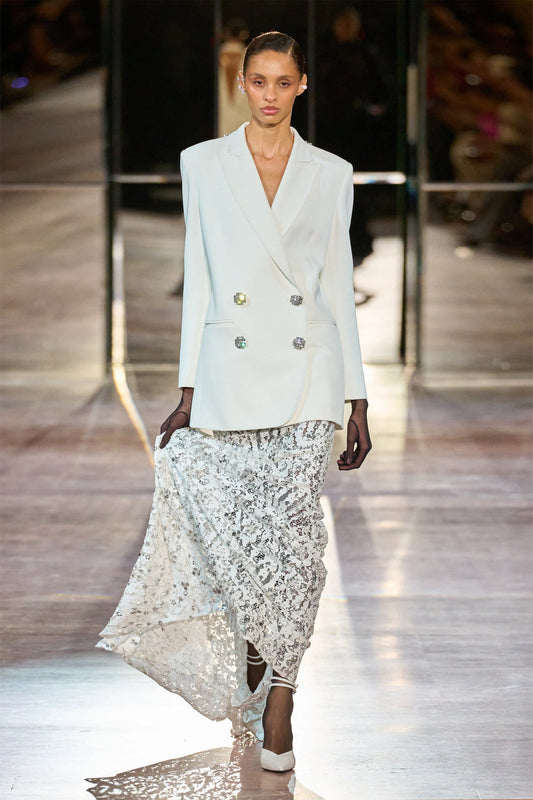 Sequin-embellished lace maxi skirt NISSA