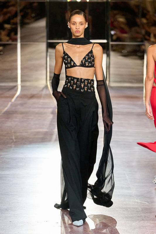 Handmade-embellishments tulle waist belt NISSA