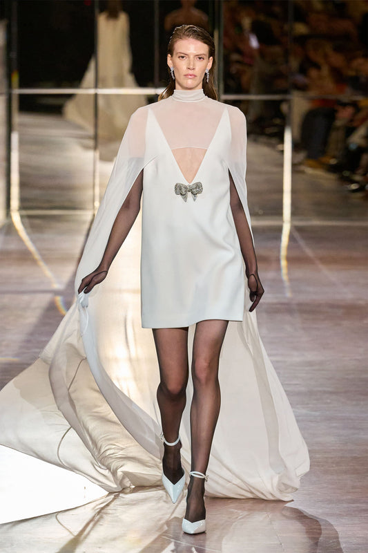 Cape-style backless mini dress - RRS15942 NISSA