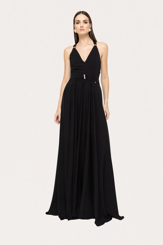 Open-back maxi dress NISSA