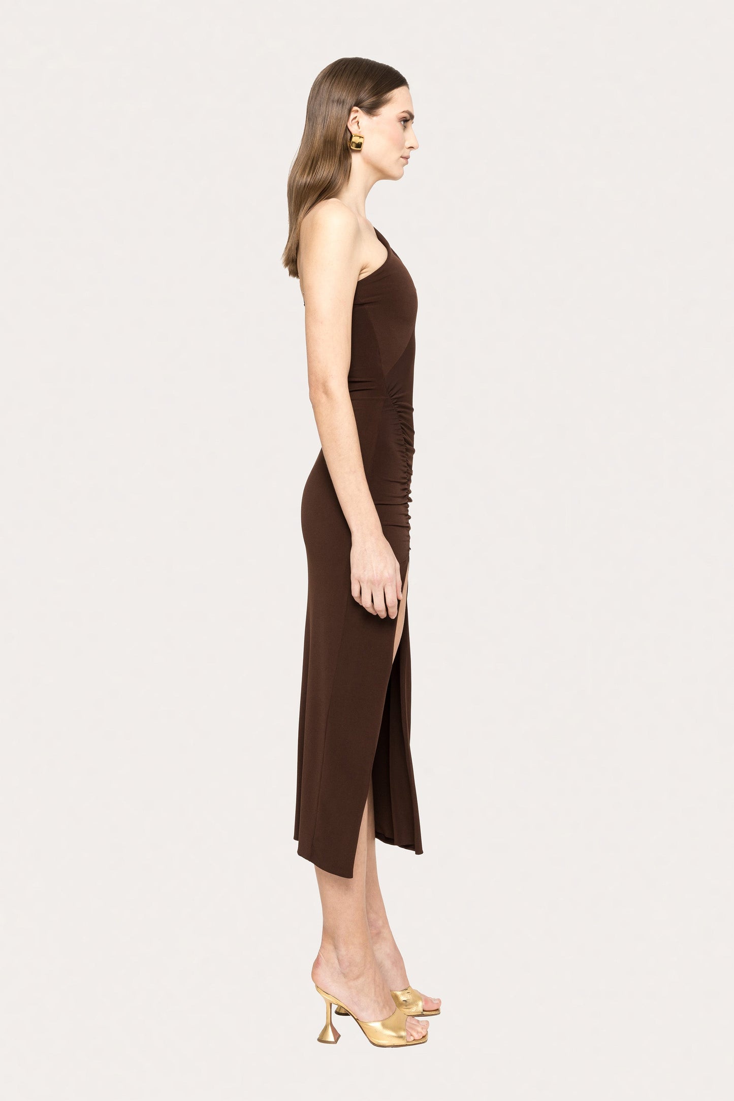 Open-back jersey midi dress NISSA
