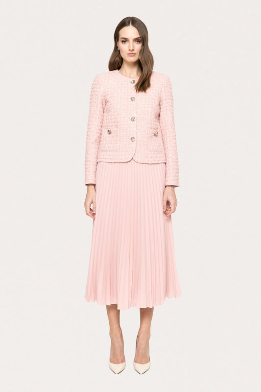 Bouclé suit jacket - J15577 pink NISSA
