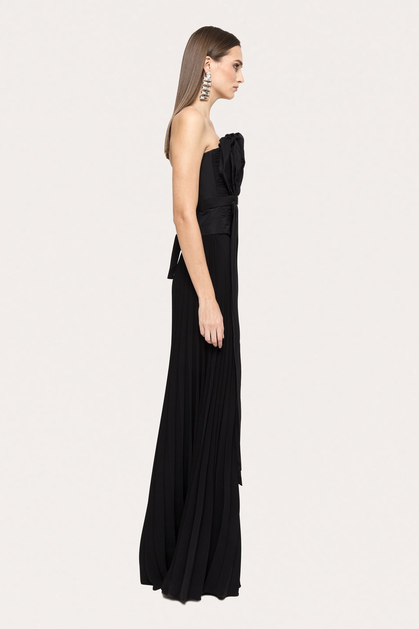 Taffeta sleeveless corset top NISSA