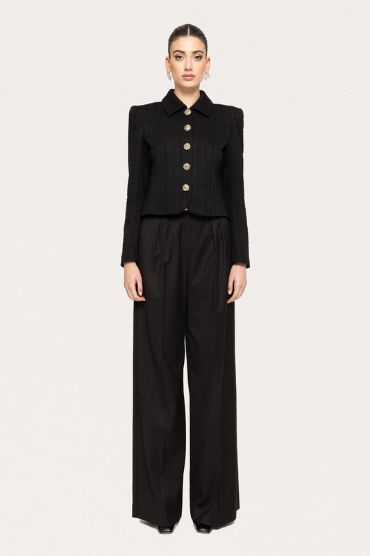 Boucle suit jacket - J15782 black NISSA