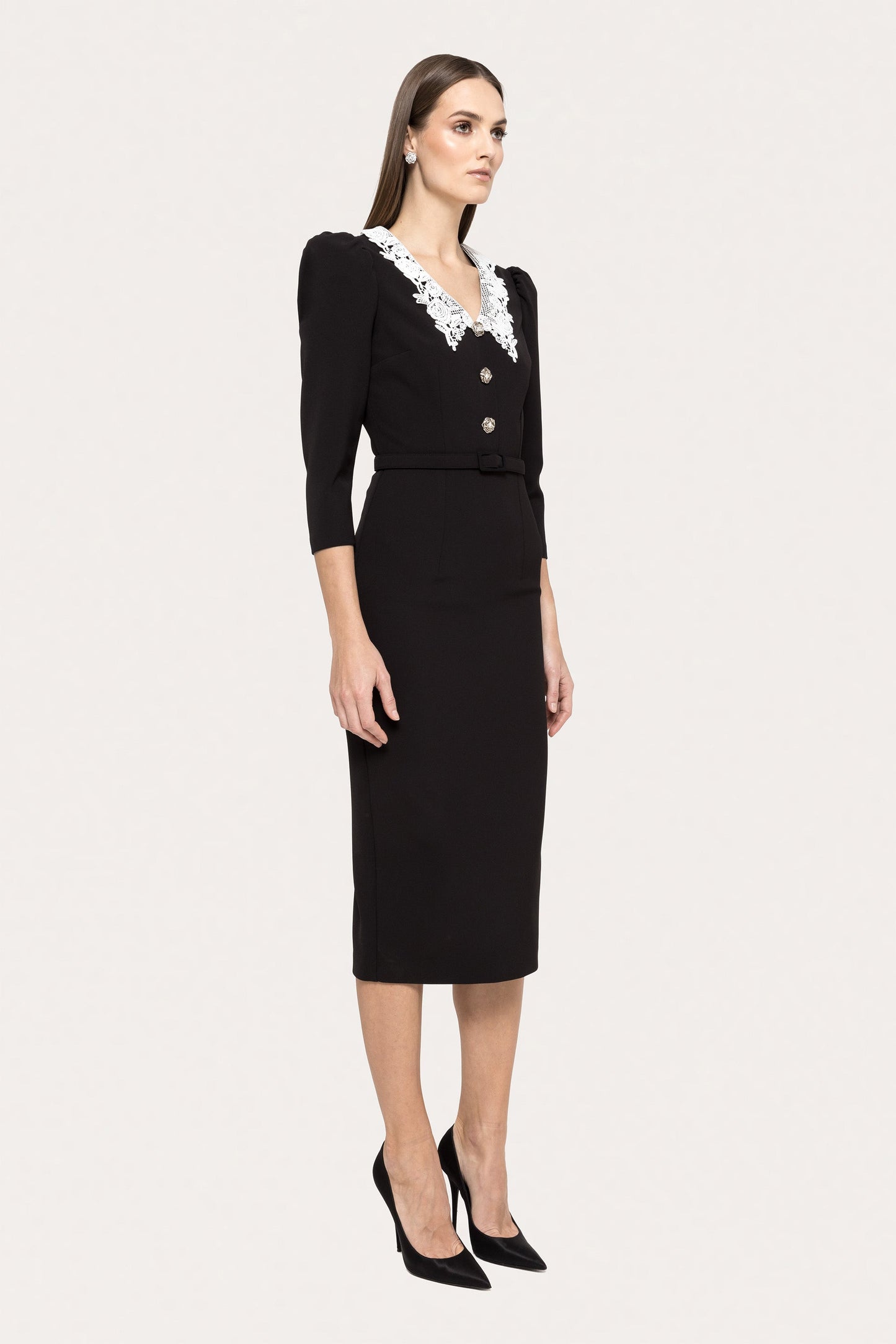 Belted midi dress - RC15778 NISSA