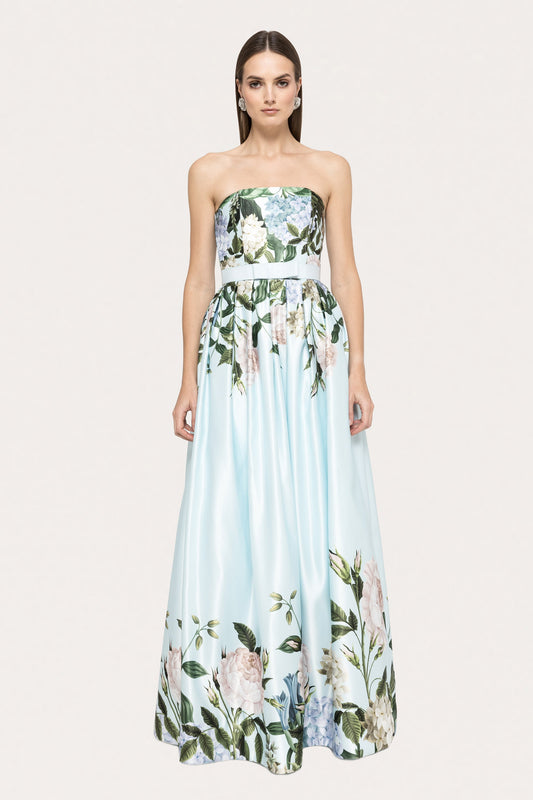 Taffeta corset maxi dress - RS15735 NISSA