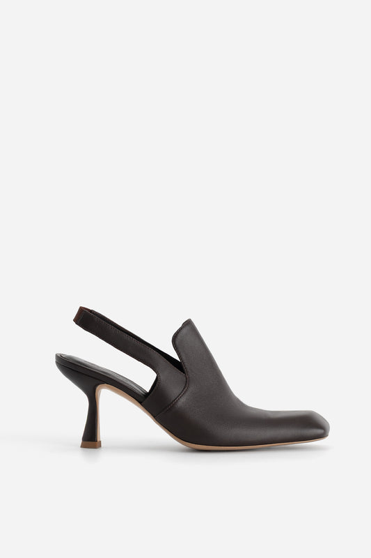 SONIA Dark Brown Leather Pumps /7 cm/ KACHOROVSKA