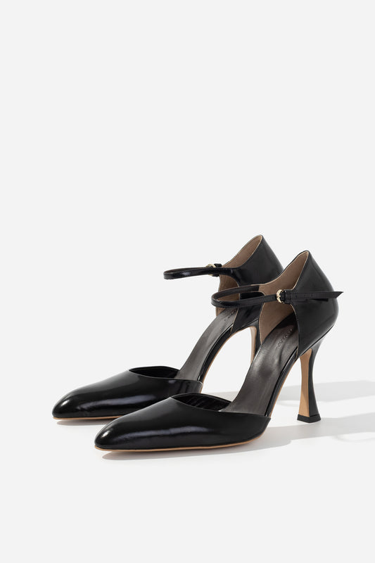 LINDA black shoes with shimmer KACHOROVSKA