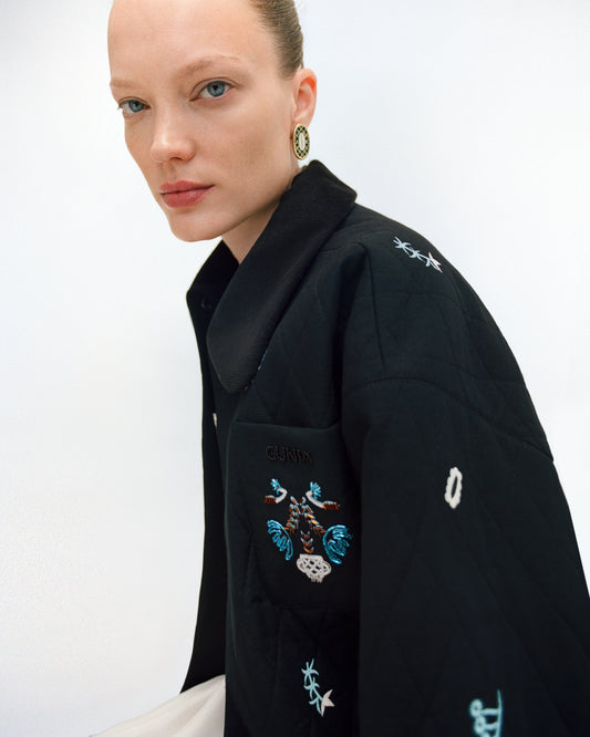 SERPENT EARRINGS IN EMERALD GREEN GUNIA PROJECT