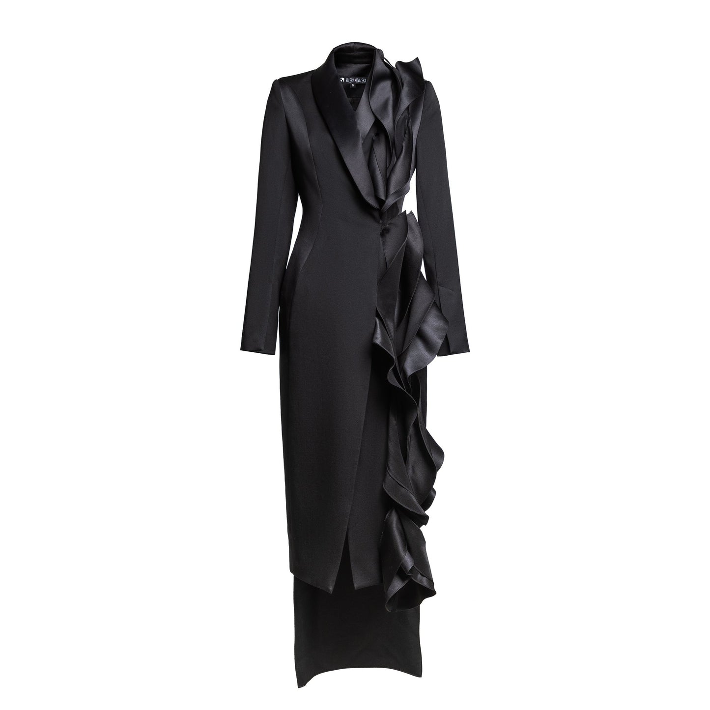 Tuxedo dress with ruffles VALERY KOVALSKA