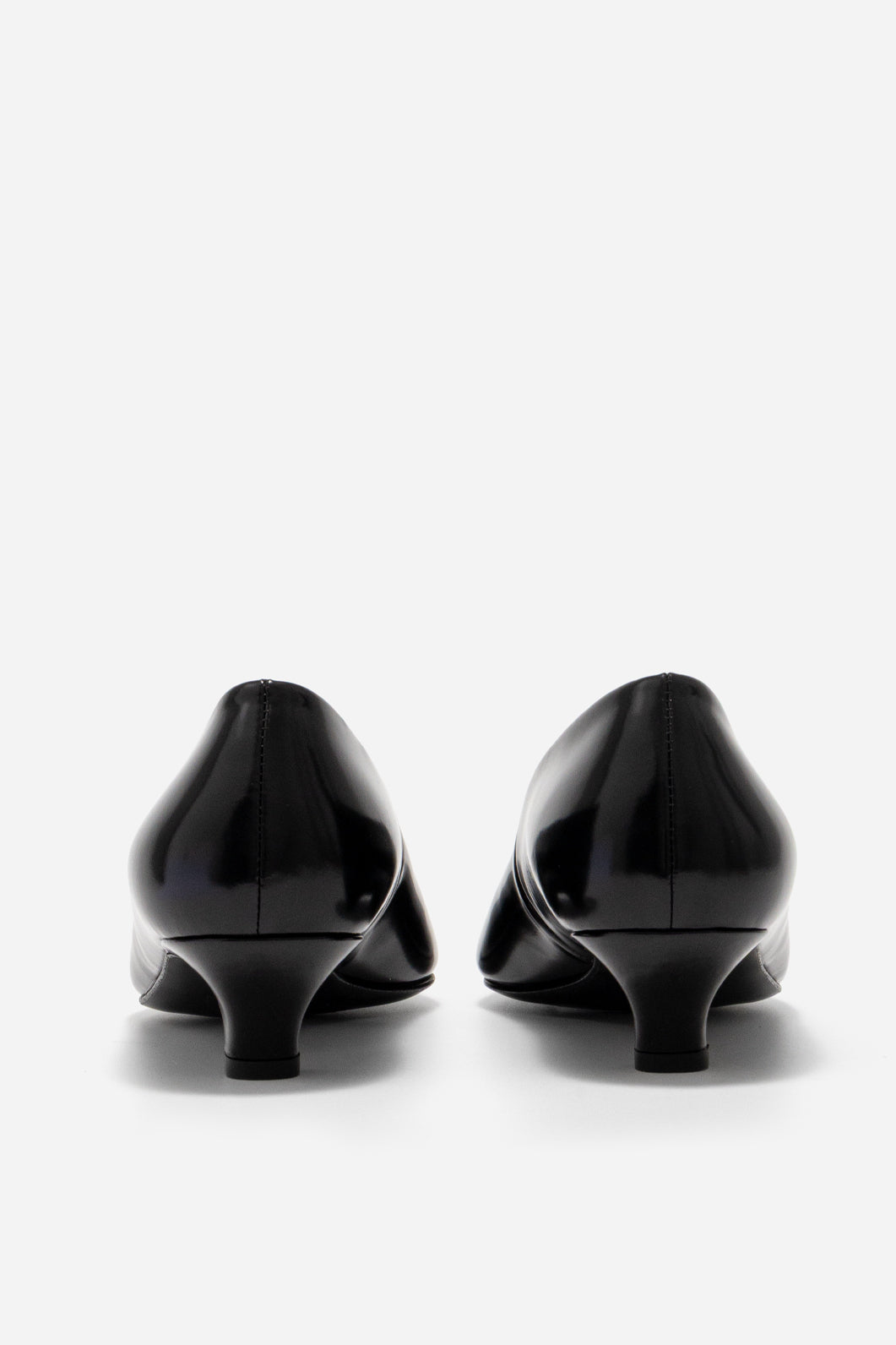 JACKIE Black Leather Pumps /3 cm/ KACHOROVSKA