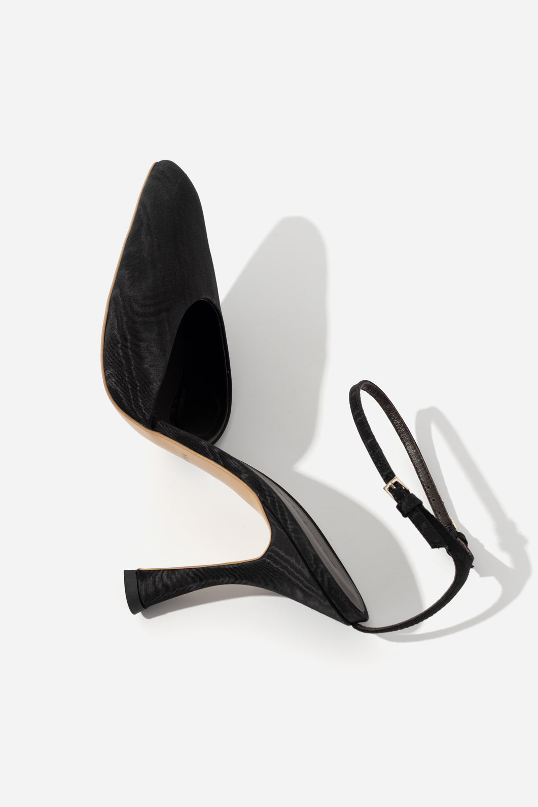 PAM black satin shoes KACHOROVSKA