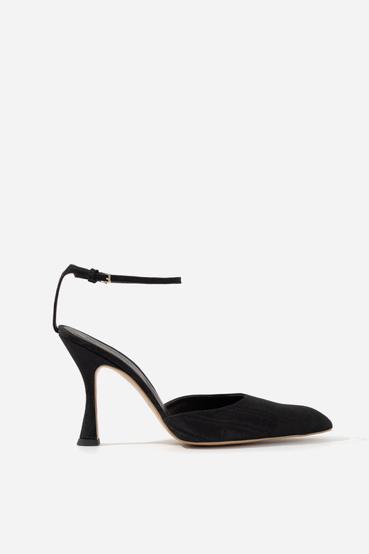 PAM black satin shoes KACHOROVSKA