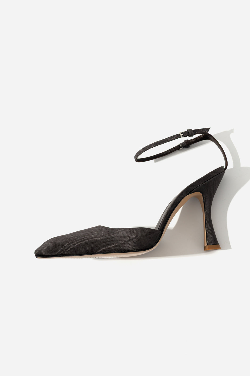 PAM dark grey satin shoes KACHOROVSKA