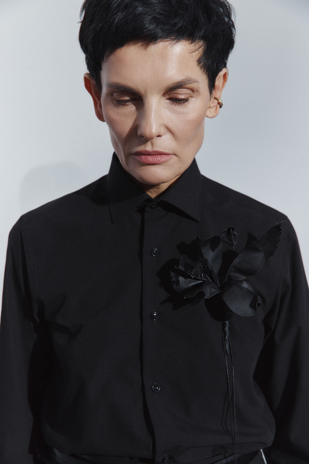 Shirt with Boutonniere OMELIA