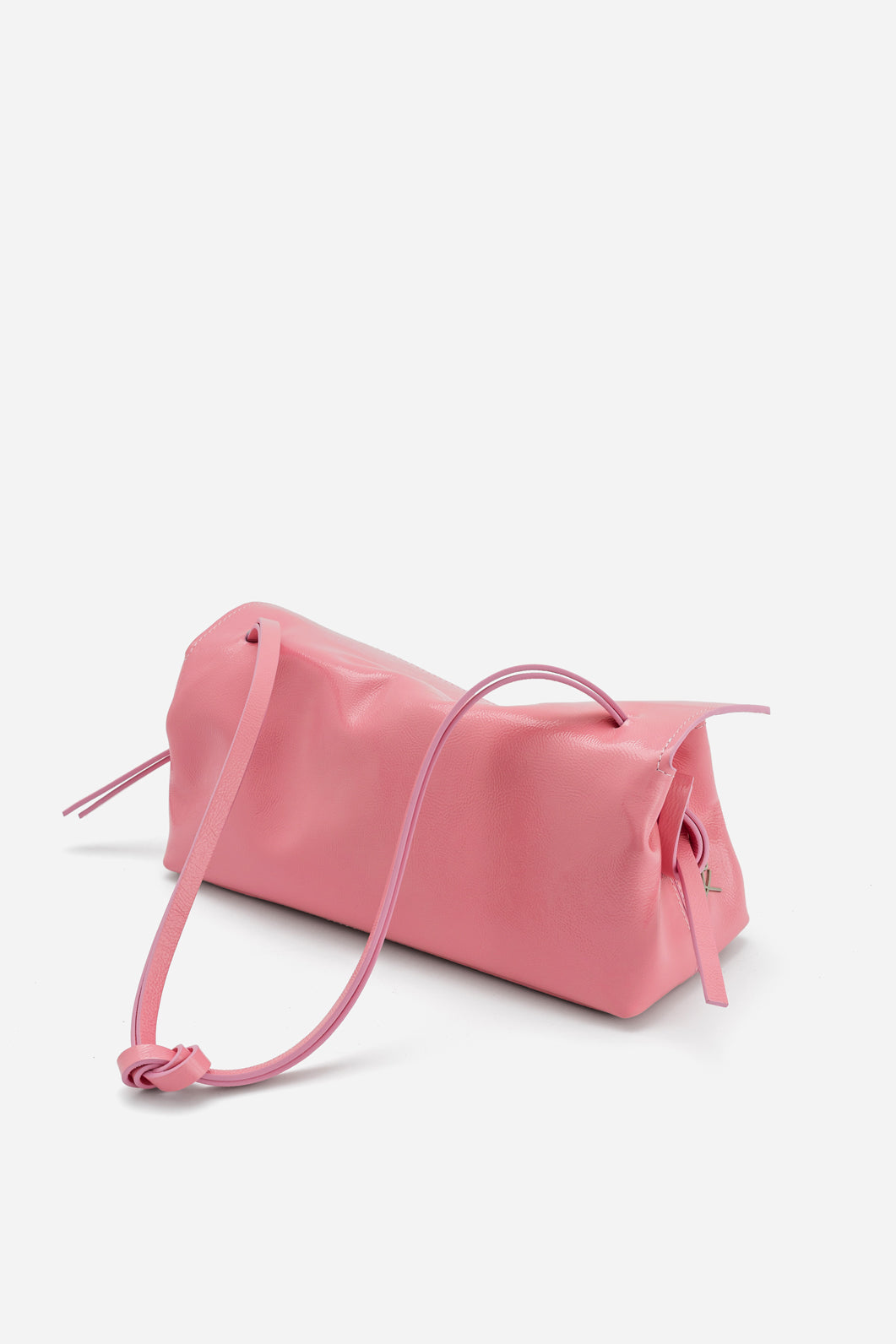 REBECCA BAGUETTE 29 PINK PATENT LEATHER BAG KACHOROVSKA