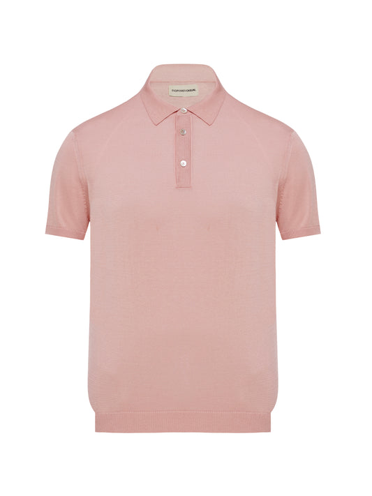 Pink polo shirt INDPOSHIV CASUAL