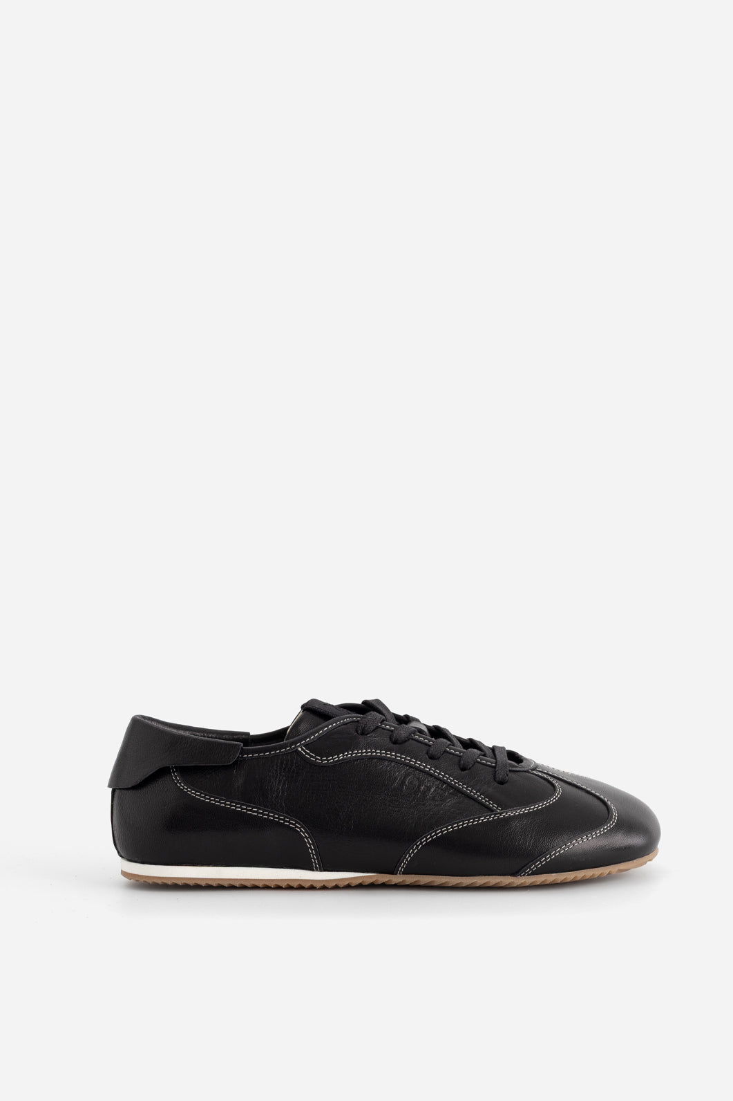 BOWLEY BLACK LEATHER SNEAKERS KACHOROVSKA