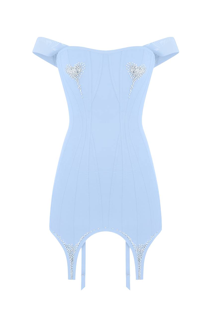 Embellished dress with straps FROLOV