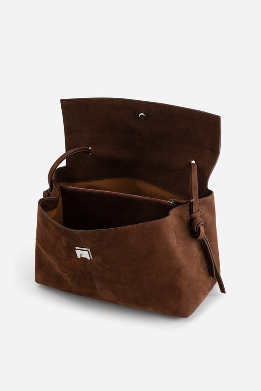 REBECCA GRANDE 35 BROWN NUBUCK BAG KACHOROVSKA