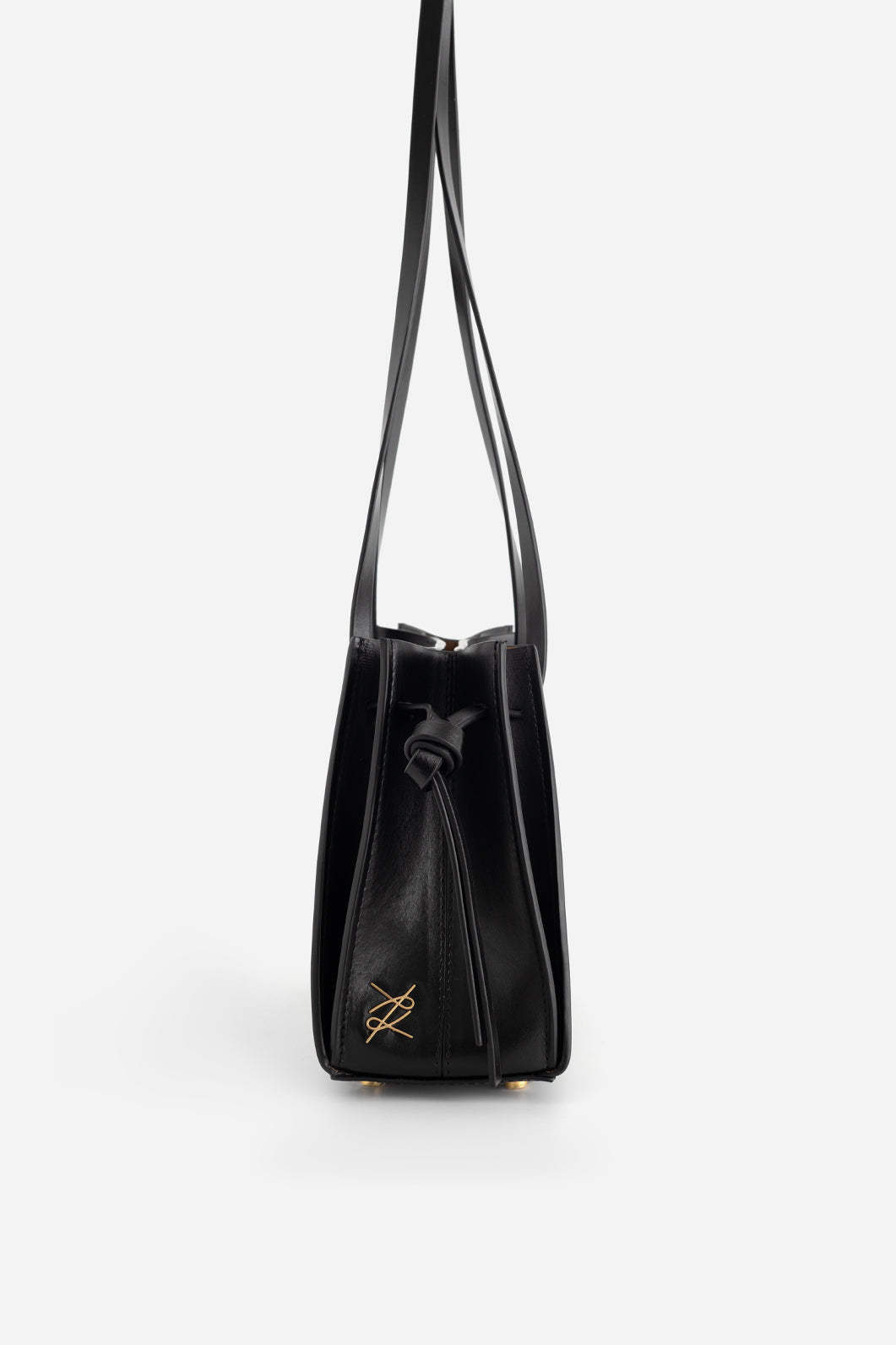 ORIGAMI SOFT 23 BLACK BAG /GOLD/ KACHOROVSKA