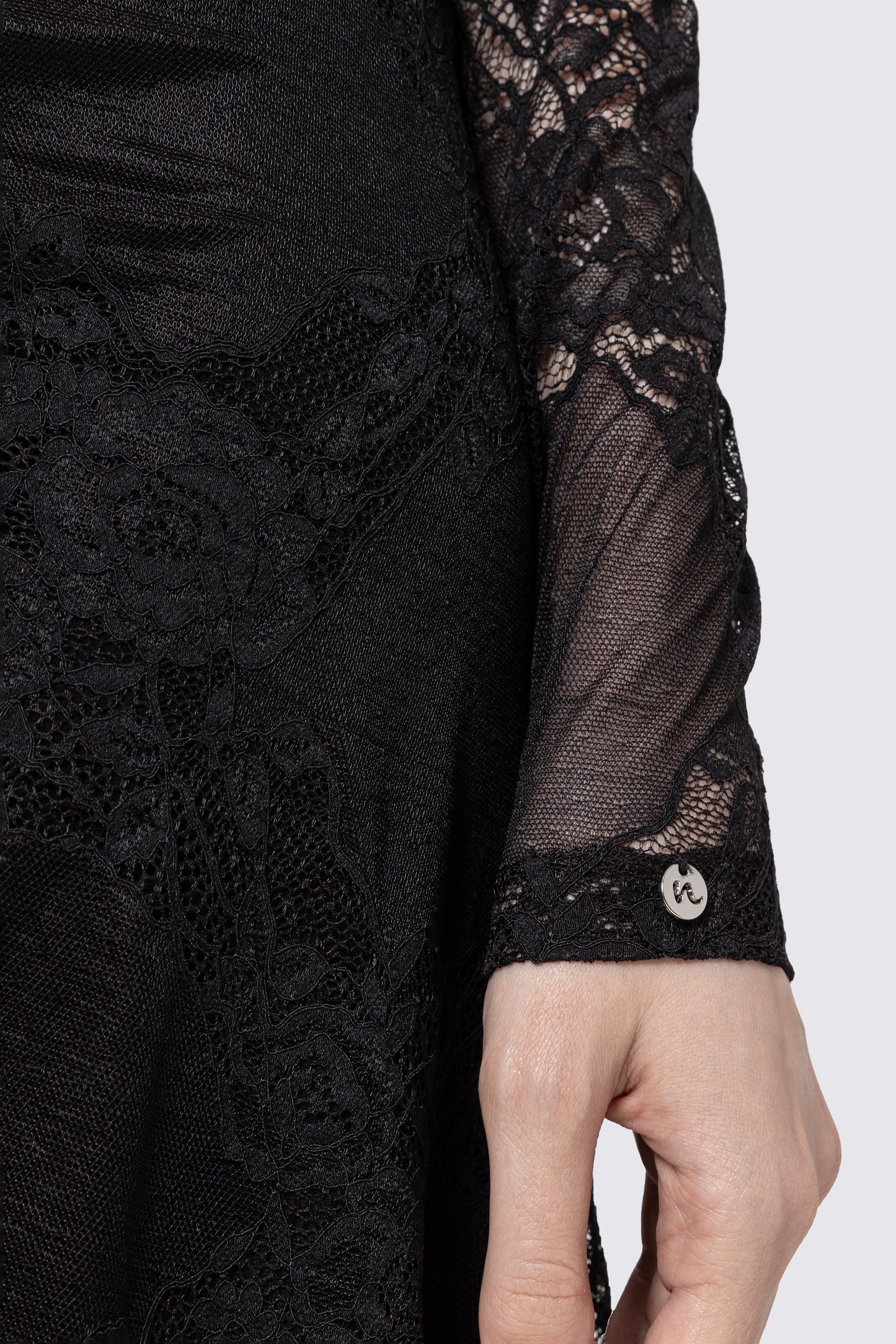 Bow-detail lace midi dress NISSA