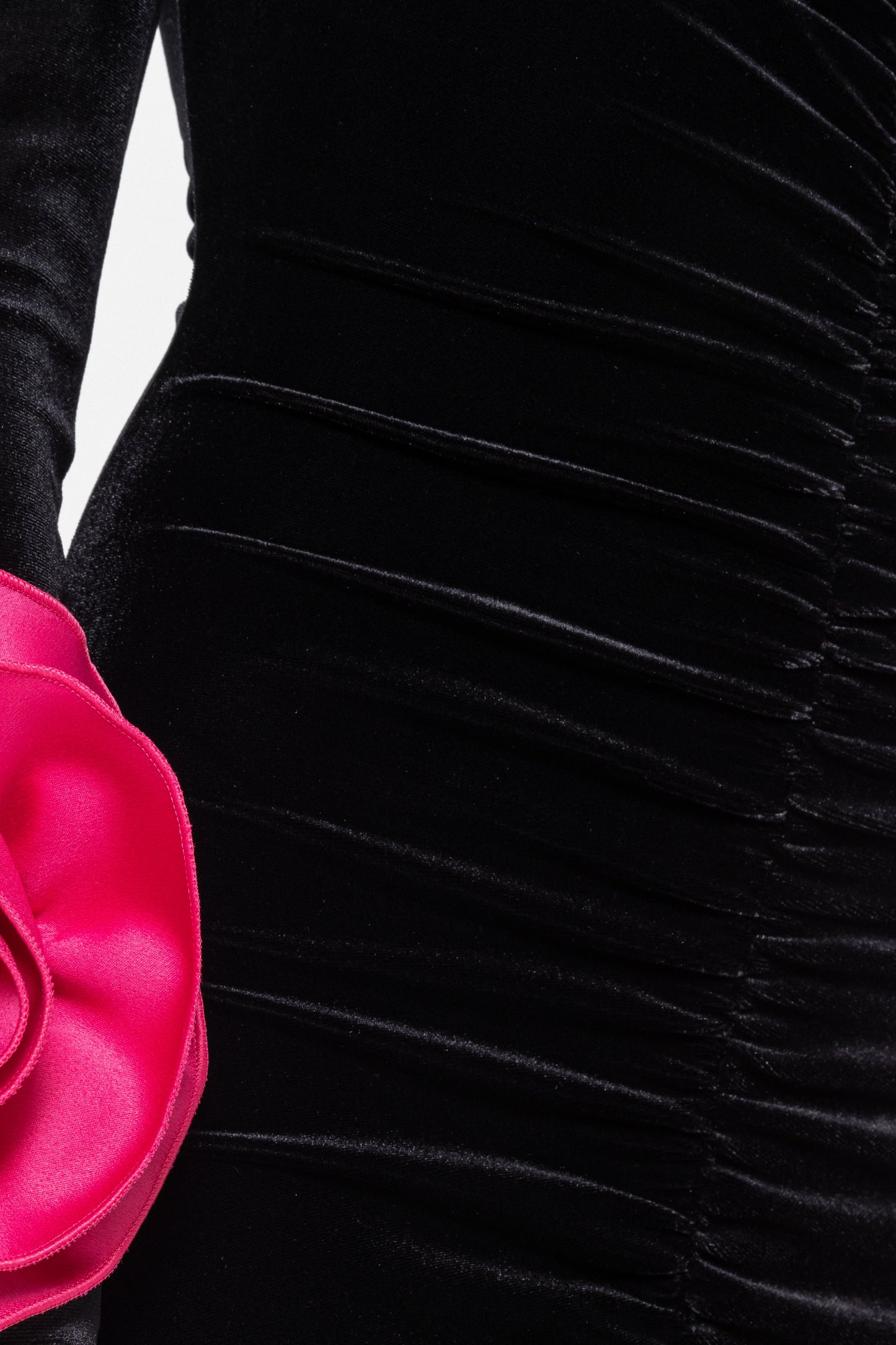 Floral-detail velvet midi dress NISSA