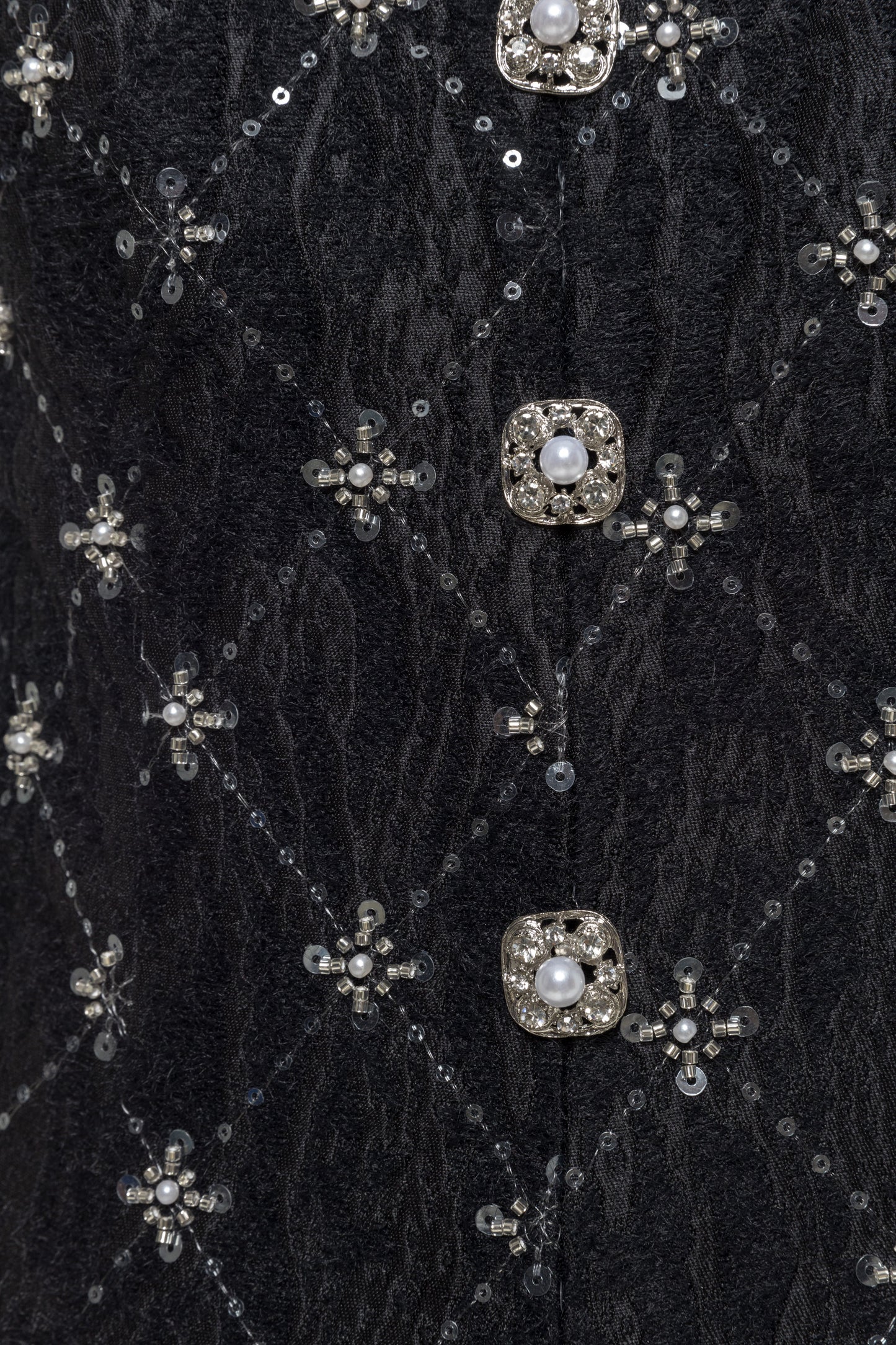 Embroidered jacquard midi dress NISSA