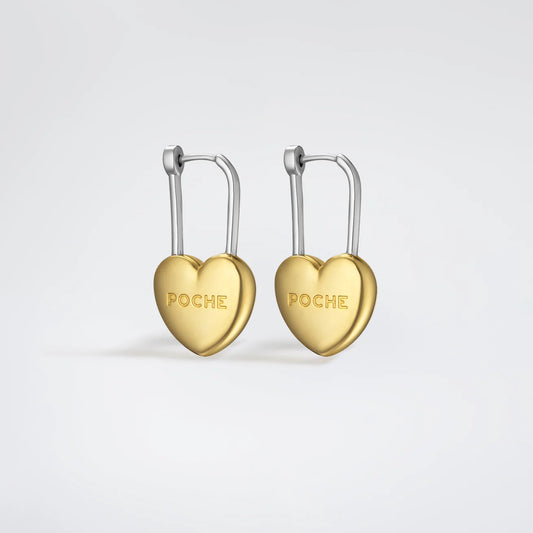 Heart Earrings Gold POCHÉ
