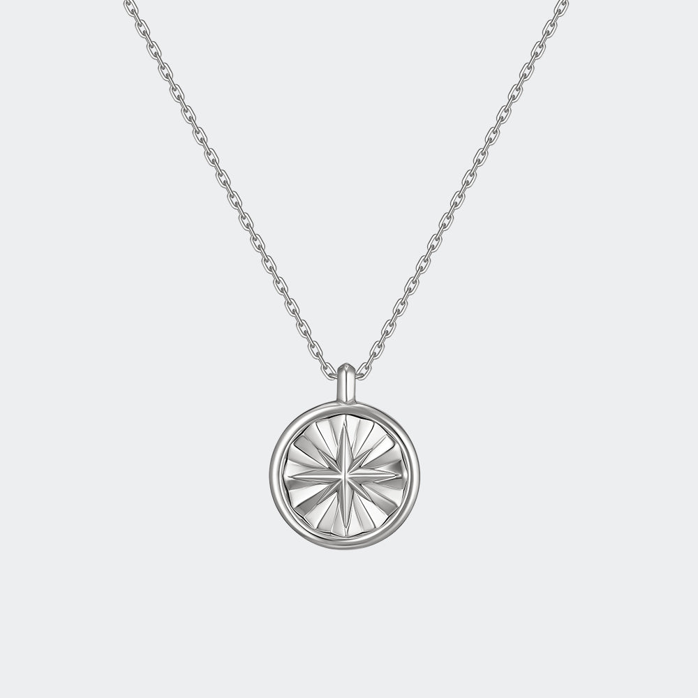 Compass Silver Necklace POCHÉ