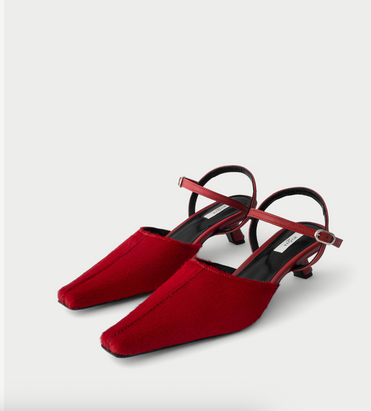 Savara Slingbacks Red HVOYA