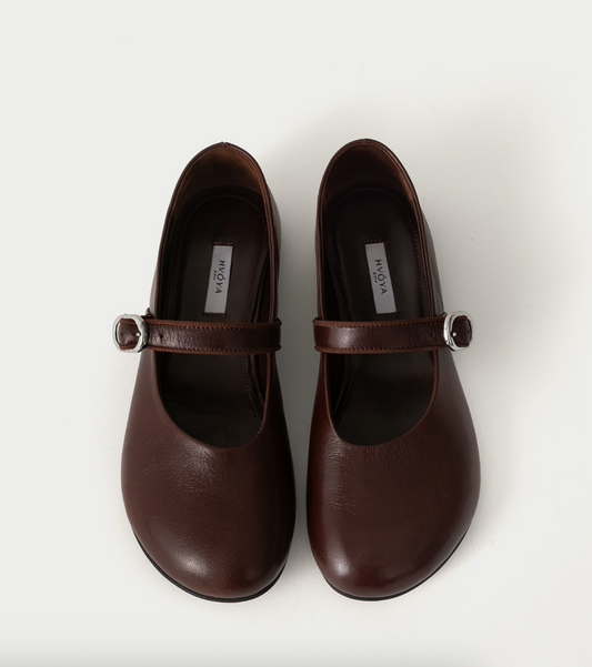 Mini Jane Ballerinas Chocolate HVOYA