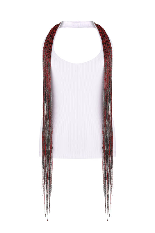 Embellished rib tank FROLOV