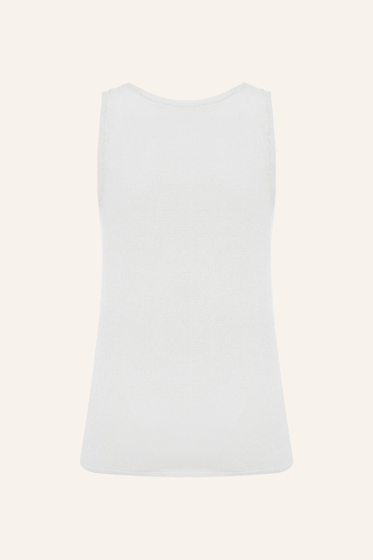 KNITTED TANK TOP KATERINA KVIT