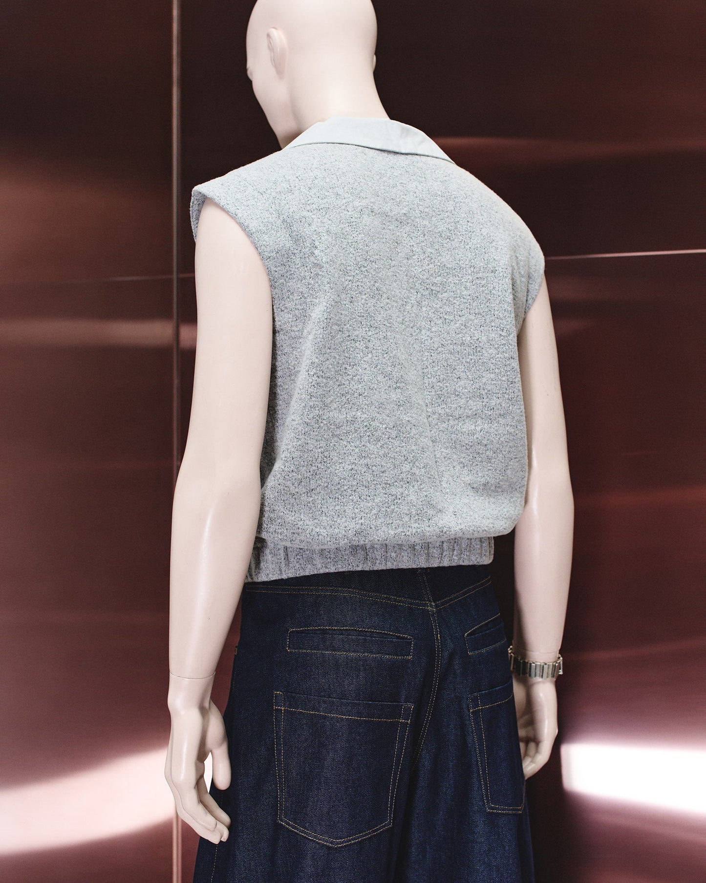 WOOLEN SHELL VEST THEO