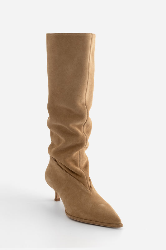 ERICA BEIGE SUEDE BOOTS KACHOROVSKA