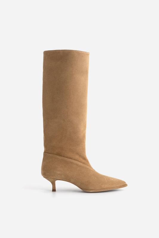 ERICA BEIGE SUEDE BOOTS KACHOROVSKA