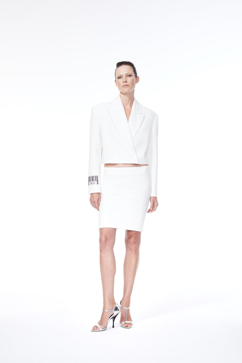 Barcode Cropped Blazer NUÉ