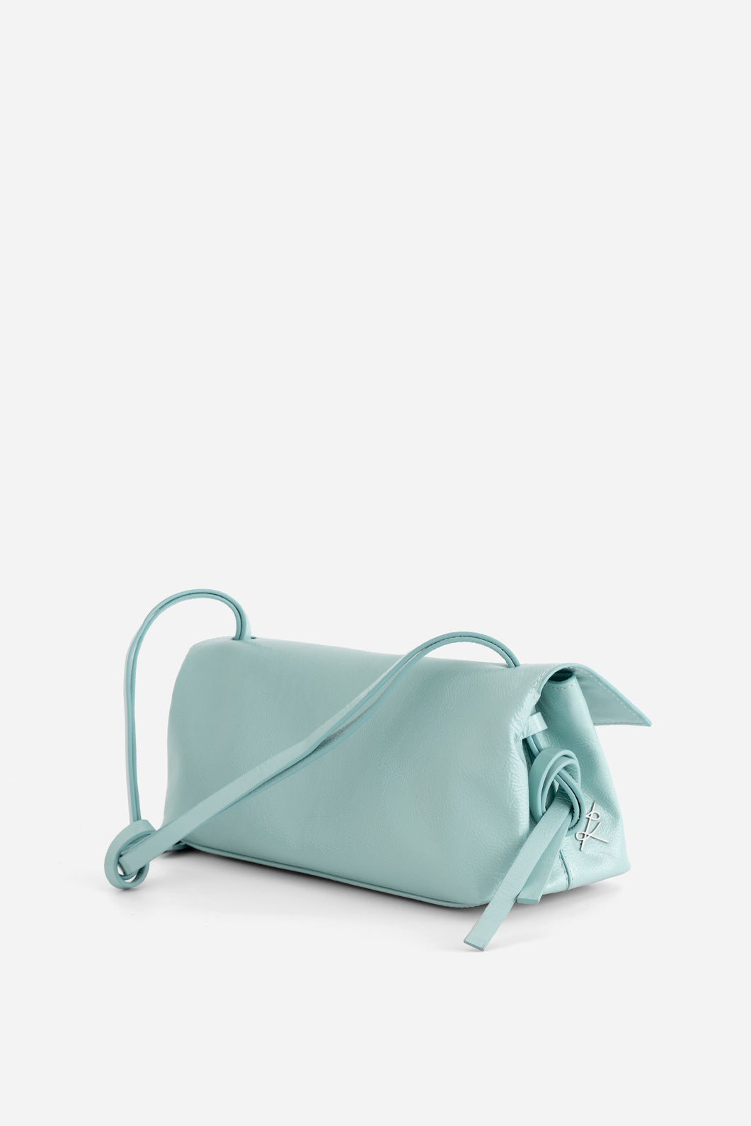 REBECCA BAGUETTE 29 TURQUOISE LEATHER BAG KACHOROVSKA