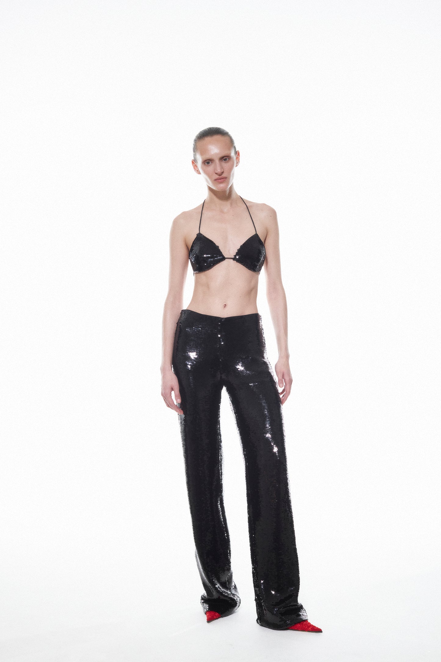 Jade Sequin Black Trousers NUÉ STUDIO