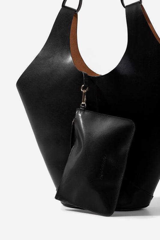 KHRYSTIA black shopper bag KACHOROVSKA