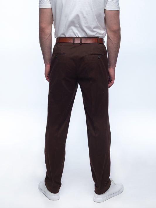 Dark brown cotton pants INDPOSHIV