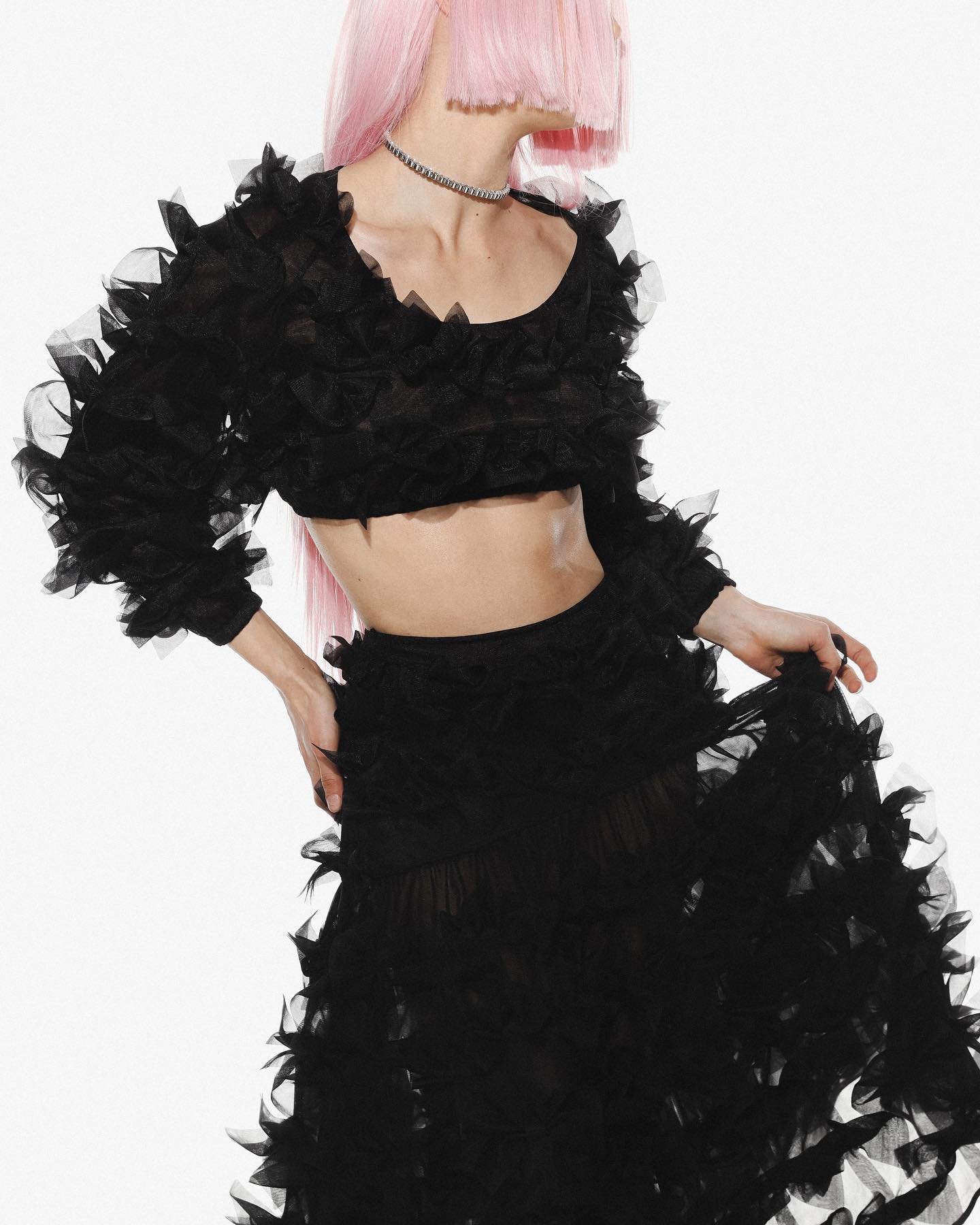 Juliette Crop Top in black PASKAL