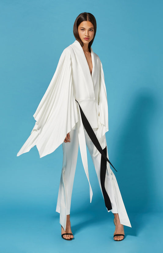 Pleated sleeves jacket VALERY KOVALSKA