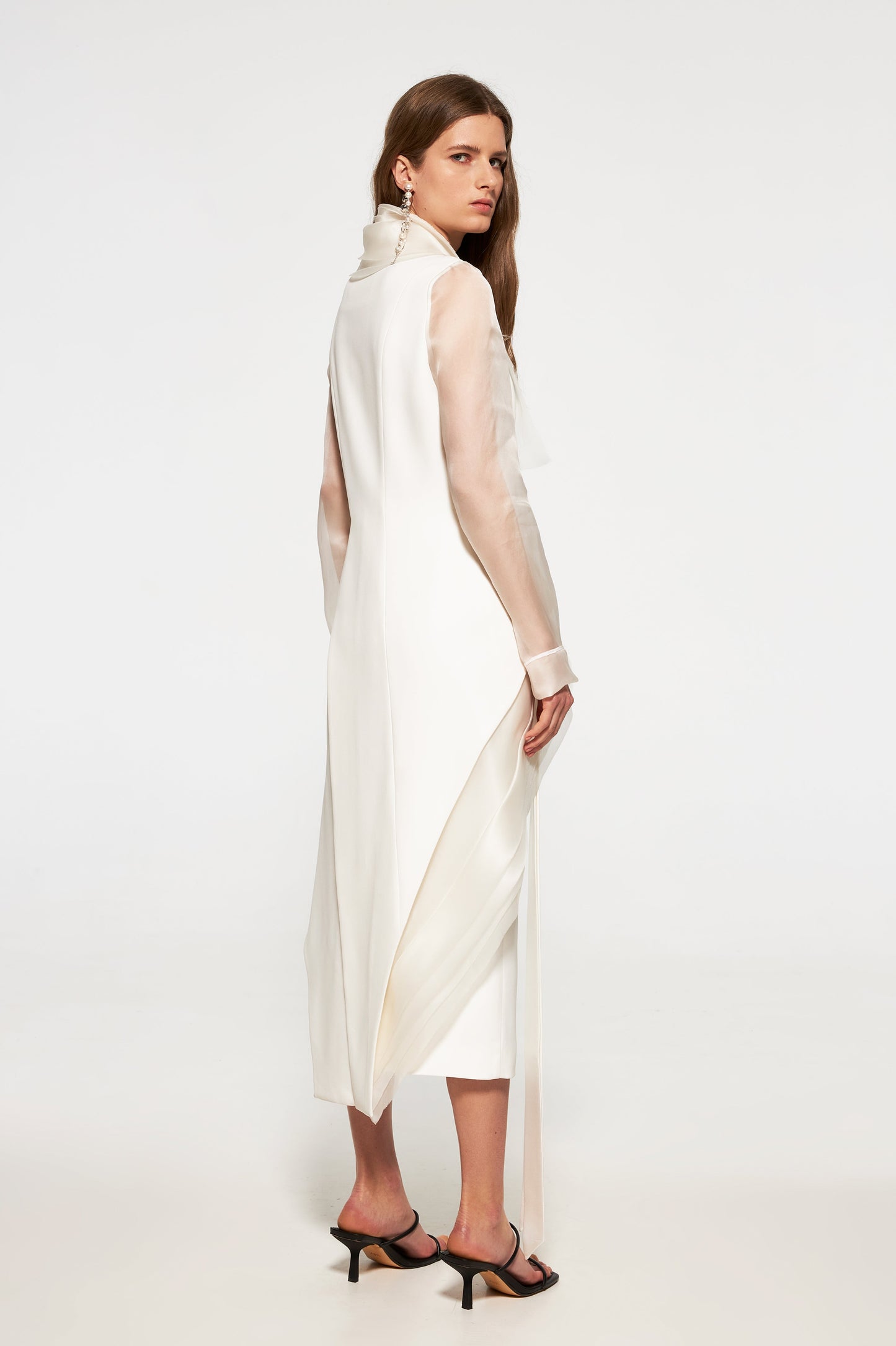 Tuxedo jacket with organza layers VALERY KOVALSKA
